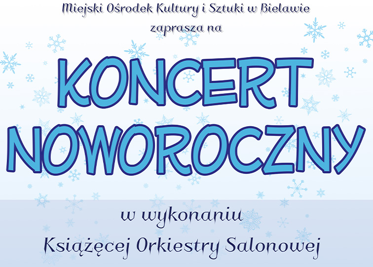 Plakat koncertu noworocznego - miniaturka
