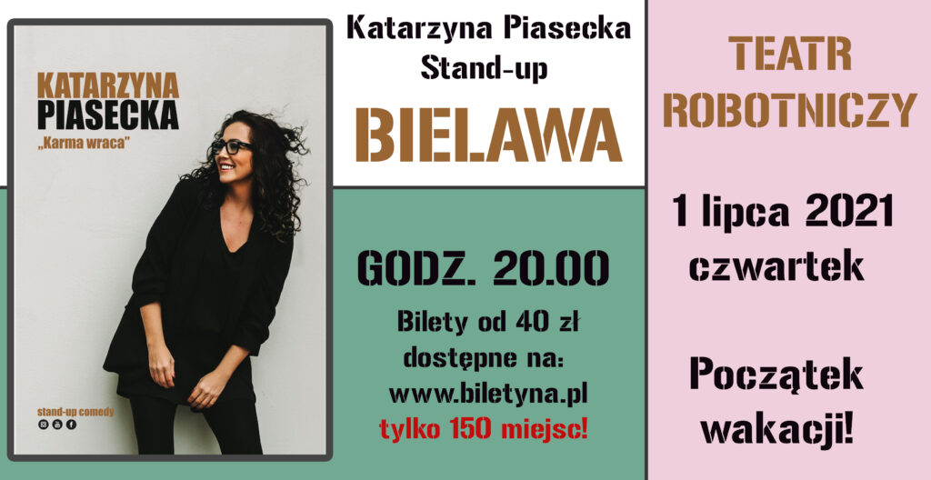Plakat stand-upu Katarzyny Piaseckiej