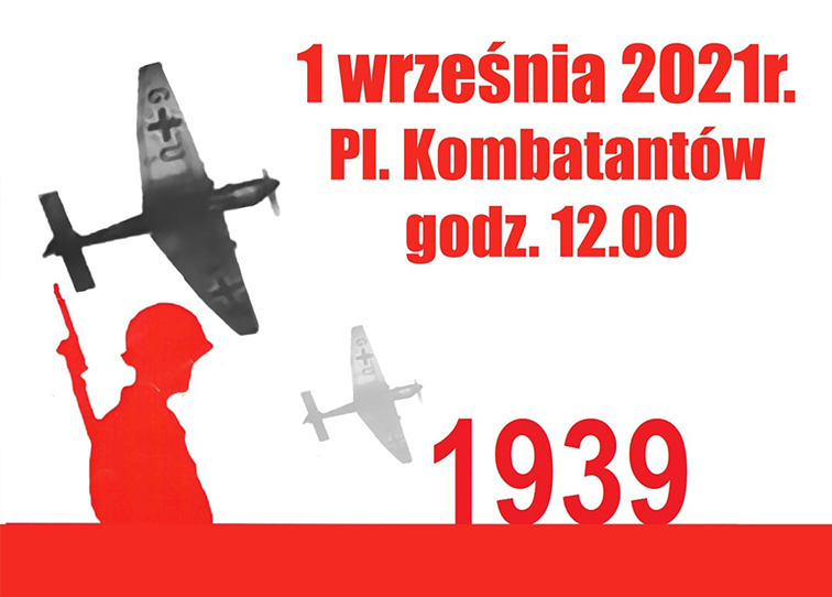 Plakat obchodów rocznicy wybuchu II wojny światowej - miniaturka