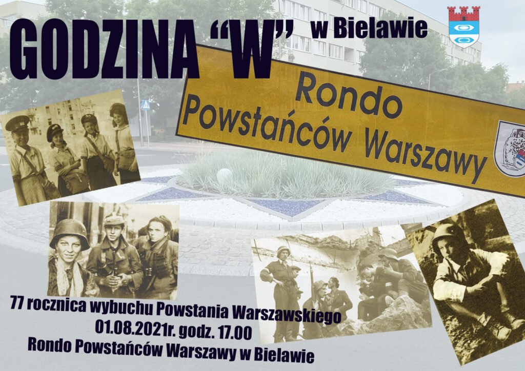 Plakat uczczenia rocznicy powstania warszawskiego