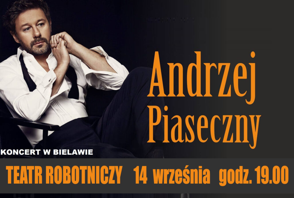 Plakat koncertu Andrzeja Piasecznego
