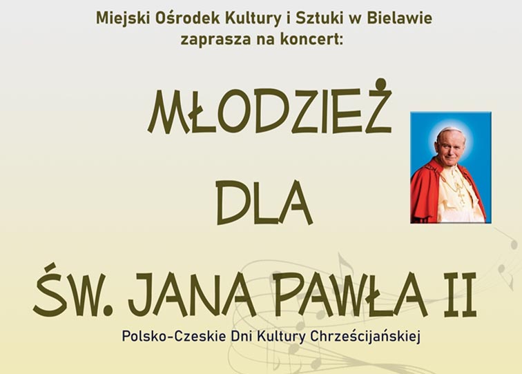 Plakat koncertu dla Jana Pawła II - miniaturka
