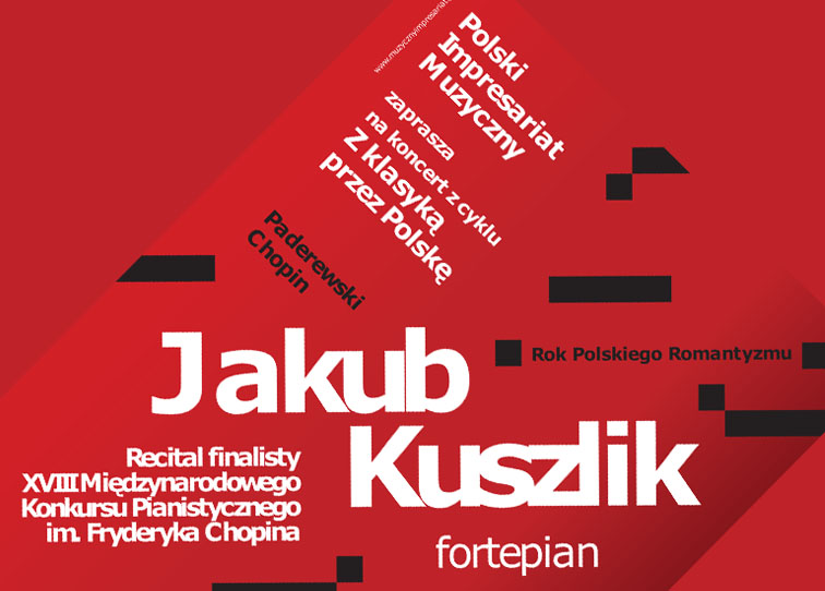 Plakat koncertu Jakuba Kuszlika - miniaturka