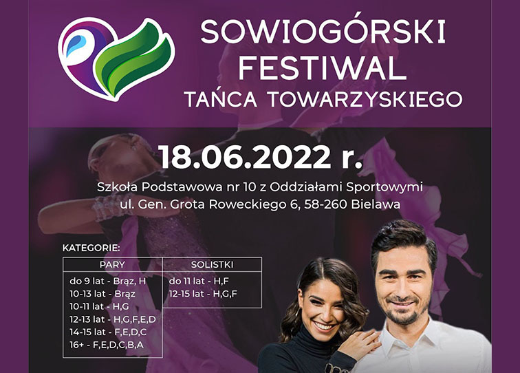 Plakat Sowiogórskiego Festiwalu Tańca Towarzyskiego - miniaturka