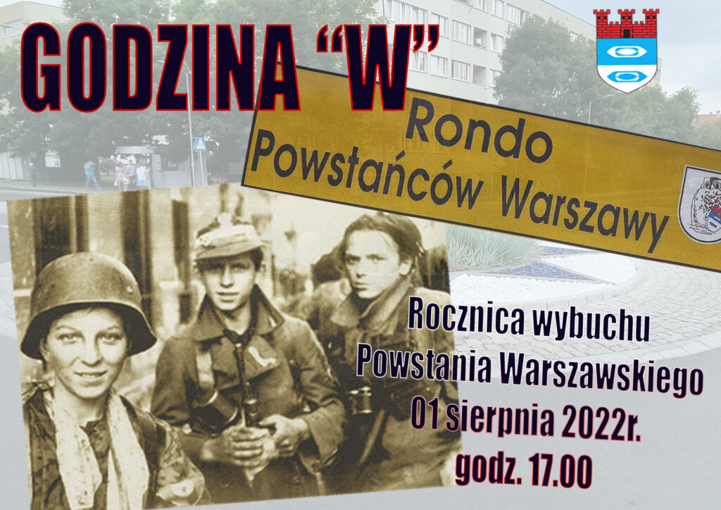 Plakat uczczenia rocznicy powstania warszawskiego
