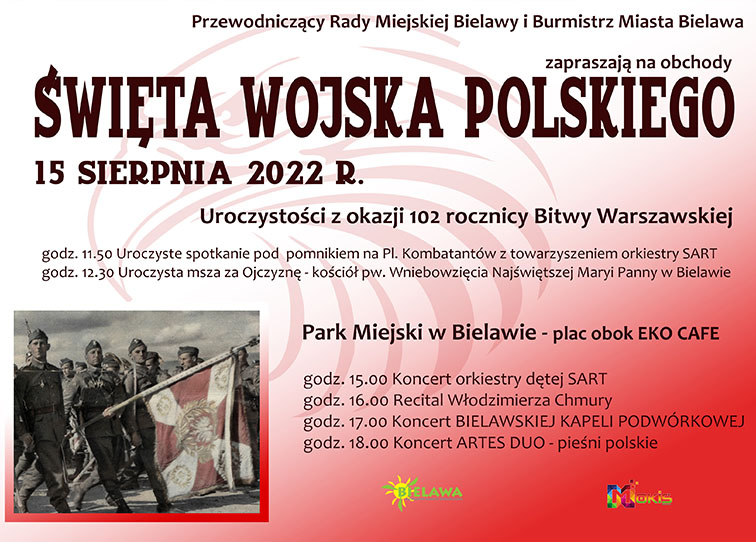 Plakat obchodów Święta Wojska Polskiego - miniaturka
