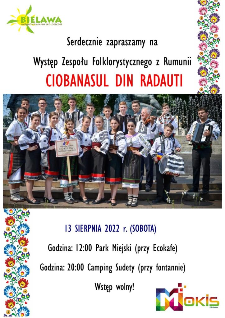 Plakat koncertu zespołu Ciobanasul din Radauti