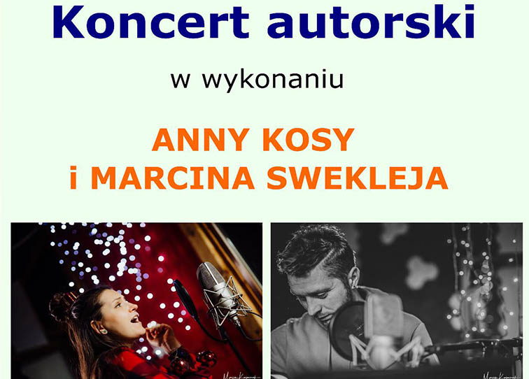 Plakat koncertu Anny Kosy i Marcina Swekleja - miniaturka