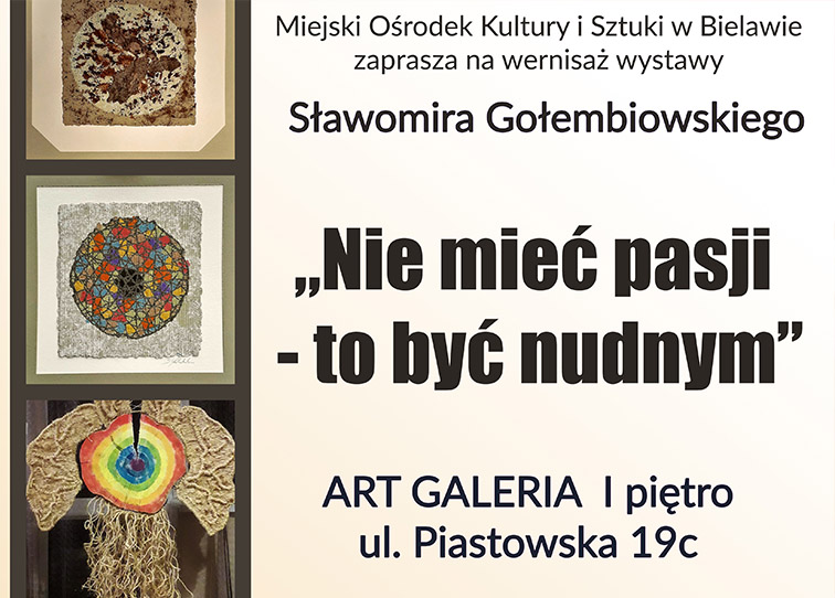 Plakat wernisażu Sławomira Gołembiowskiego - miniaturka
