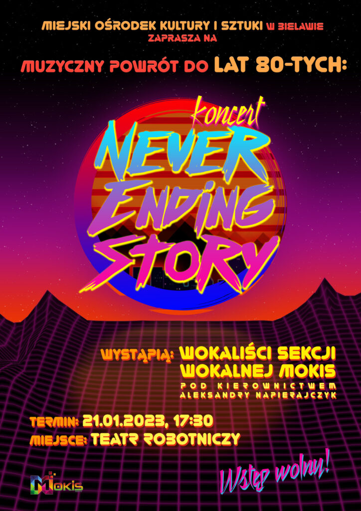 Plakat koncertu "Never Ending Story"