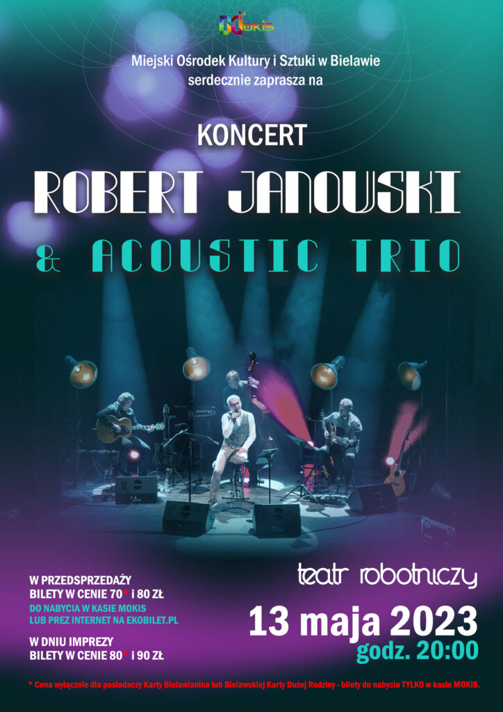 Plakat koncertu Roberta Janowskiego