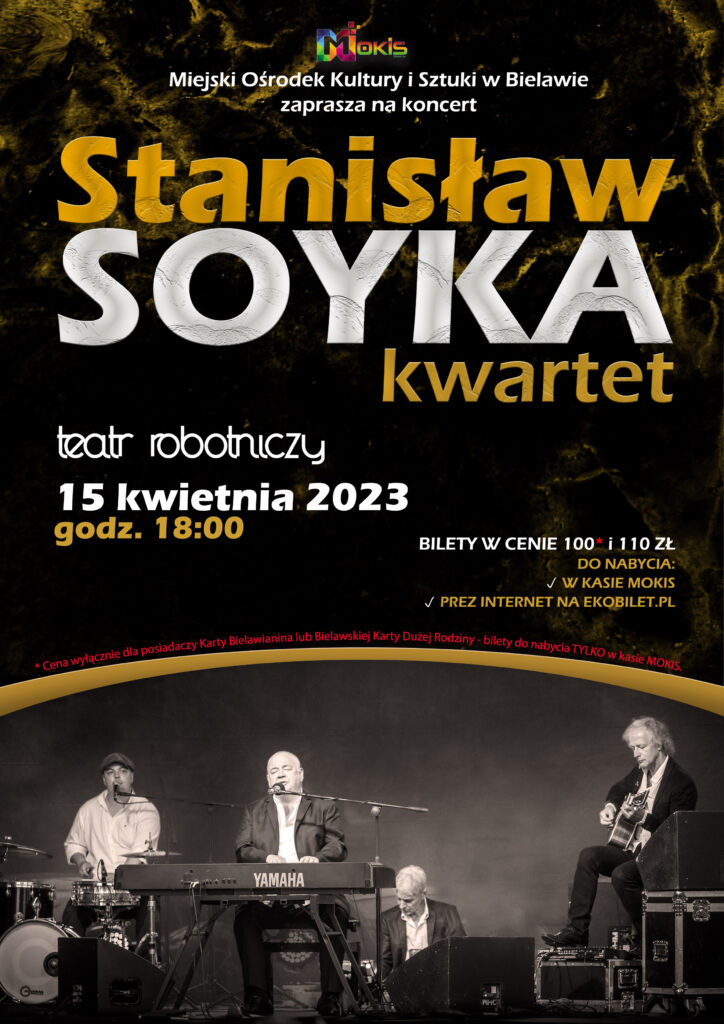 Plakat koncertu Soyka Kwartet