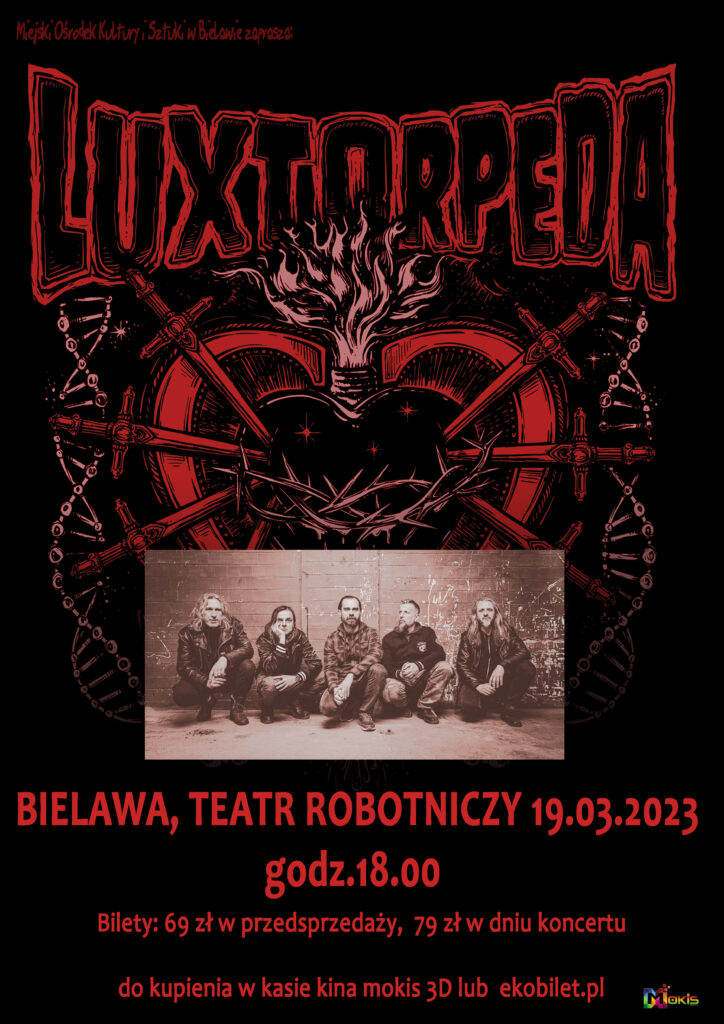 Plakat koncertu Luxtorpedy