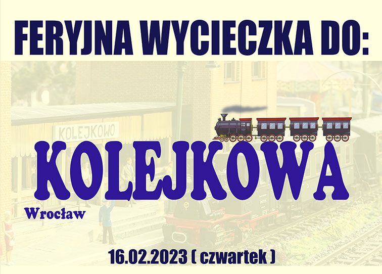 Plakat wycieczki do Kolejkowa - miniaturka