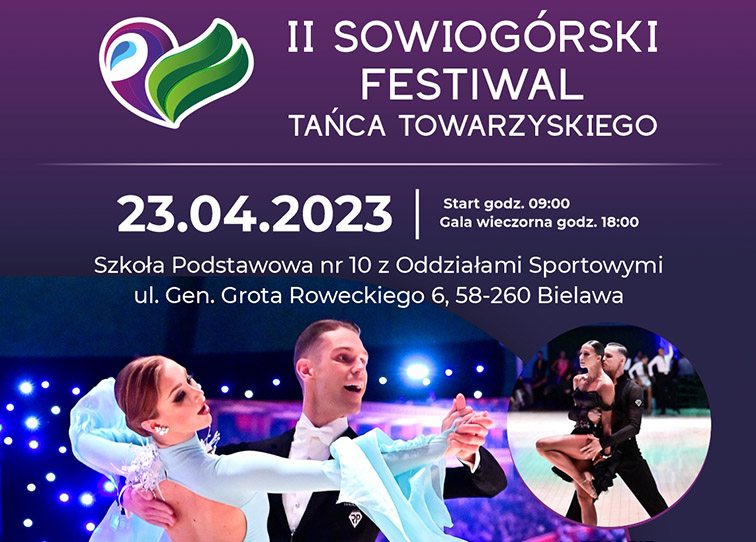 Plakat II Sowiogórskiego Festiwalu Tańca Towarzyskiego - miniaturka