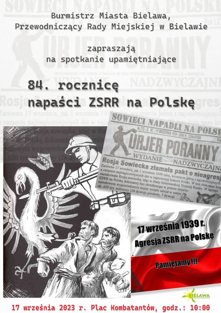 Plakat obchodów rocznicy napaści ZSRR