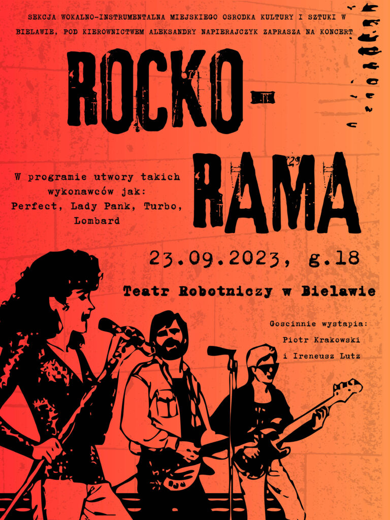 Plakat koncertu ROCKO-RAMA