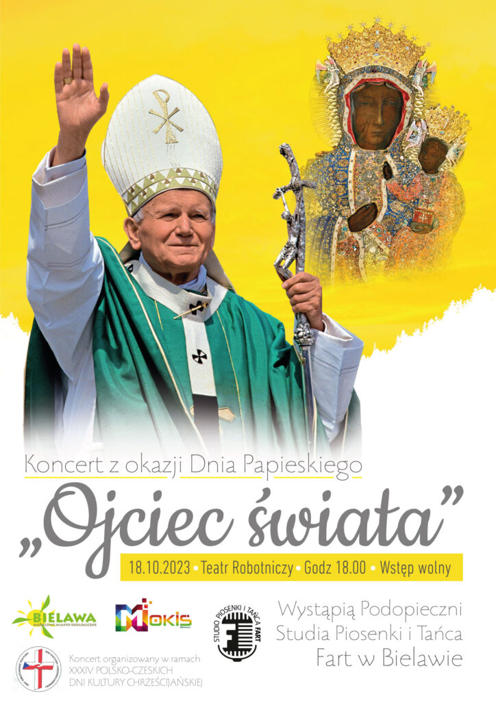 Plakat koncertu "Ojciec świata"