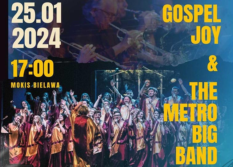 Plakat koncertu Gospel Joy & The Metro Big Band - miniaturka