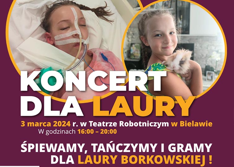 Plakat koncertu charytatywnego dla Laury - miniaturka
