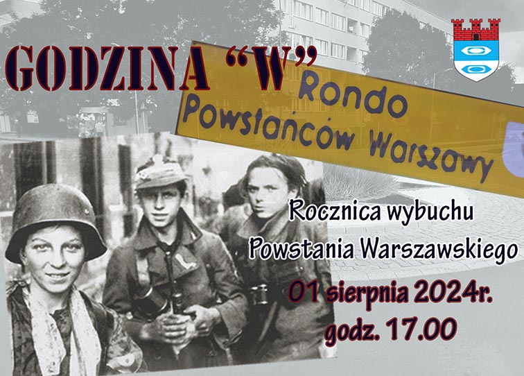 Plakat uczczenia rocznicy powstania warszawskiego 2024 - miniaturka