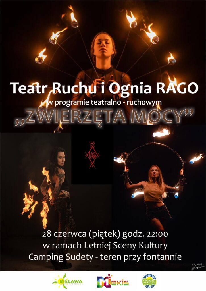 Plakat Teatru Ruchu i Ognia RAGO 