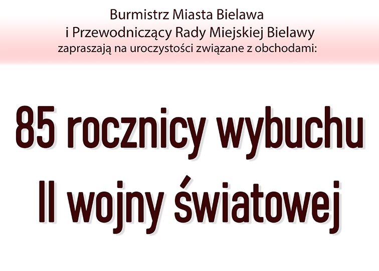 Plakat obchodów rocznicy wybuchu II wojny światowej 2024 - miniaturka