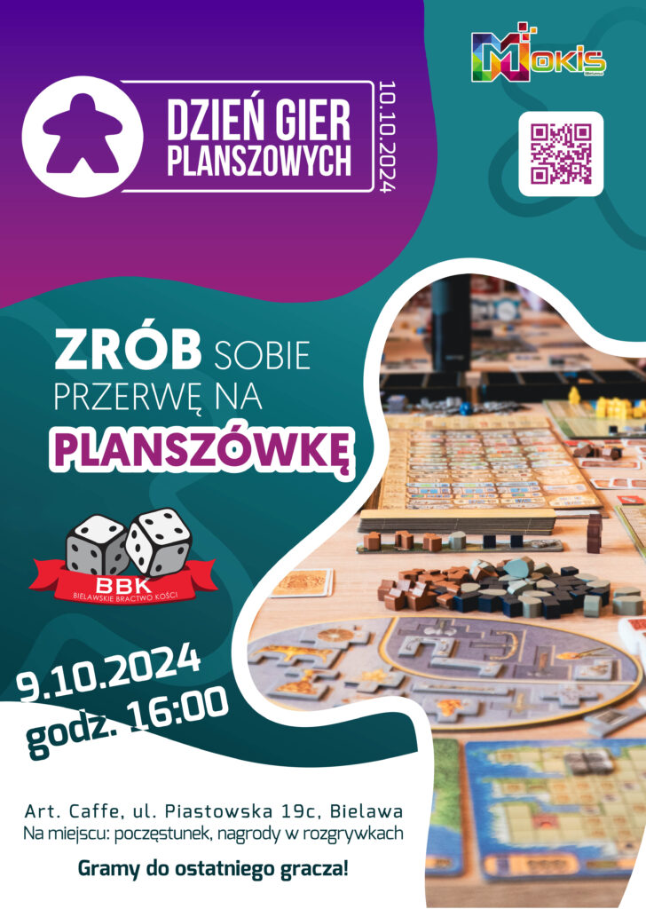 Plakat Dnia Gier Planszowych 2024