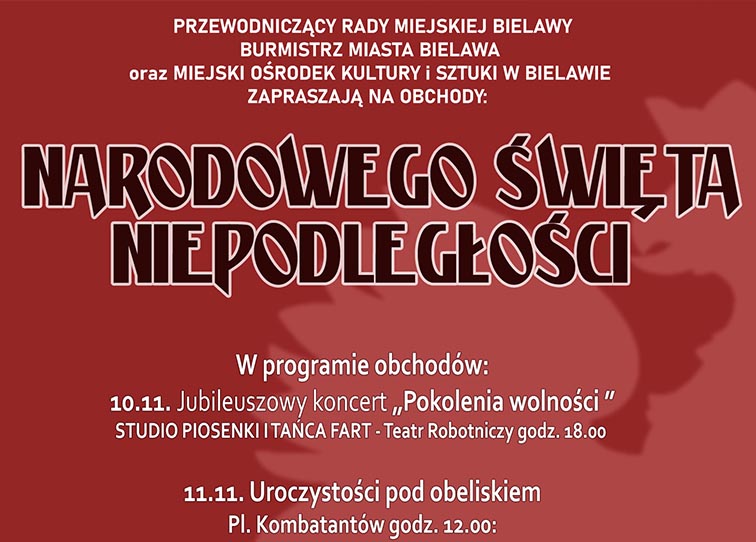 Plakat obchodów Narodowego Święta Niepodległości 2024 - miniaturka