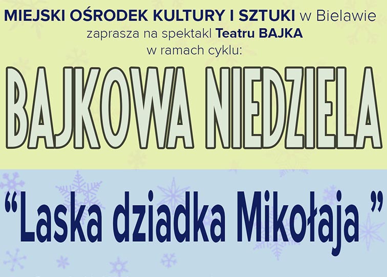 Plakat spektaklu mikołajkowego 2024 - miniaturka