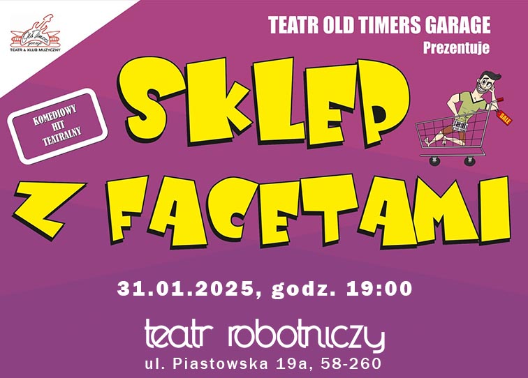 Plakat spektaklu "Sklep z facetami" - miniaturka