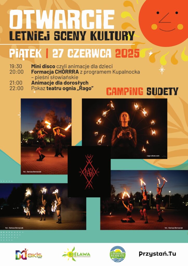 Plakat rozpoczęcia Letniej Sceny Kultury 2025